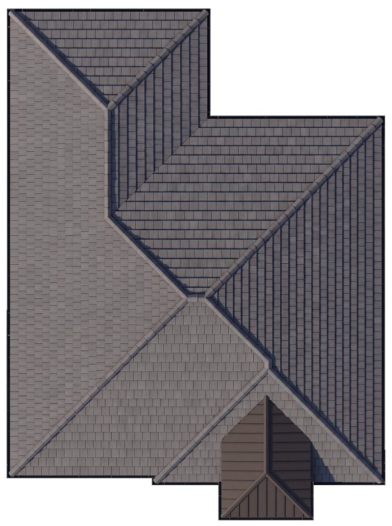 Roof plan, Elevation A