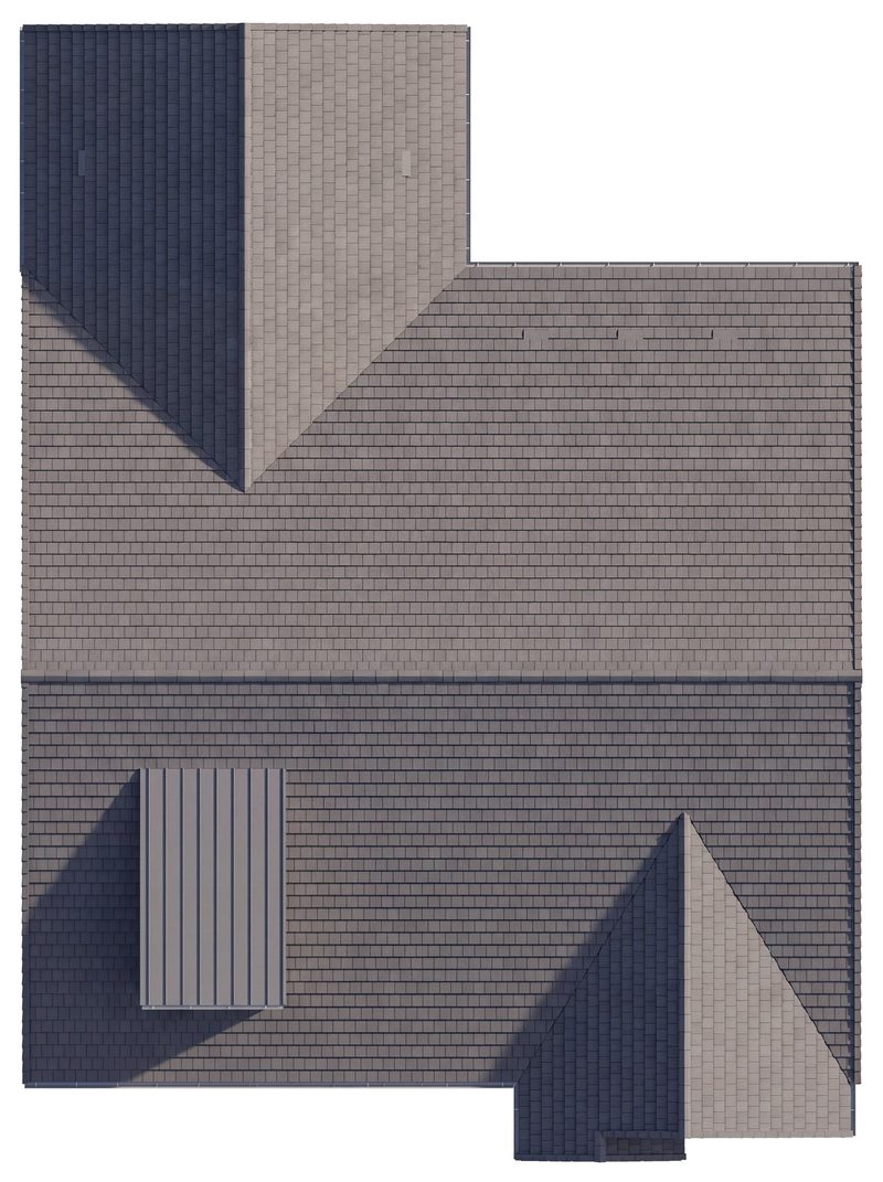 Roof plan, Elevation B